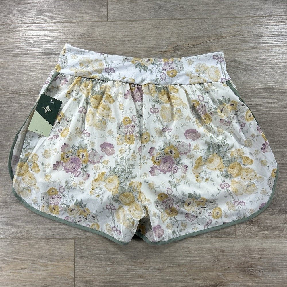 NWT Tuckernuck Sport XL Floral Chintz Jogging Shorts Athletic Lined Stretch - Picture 3 of 11